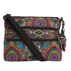Sakroots Rainbow Wanderlust Artist Circle Eco Twill Crossbody
